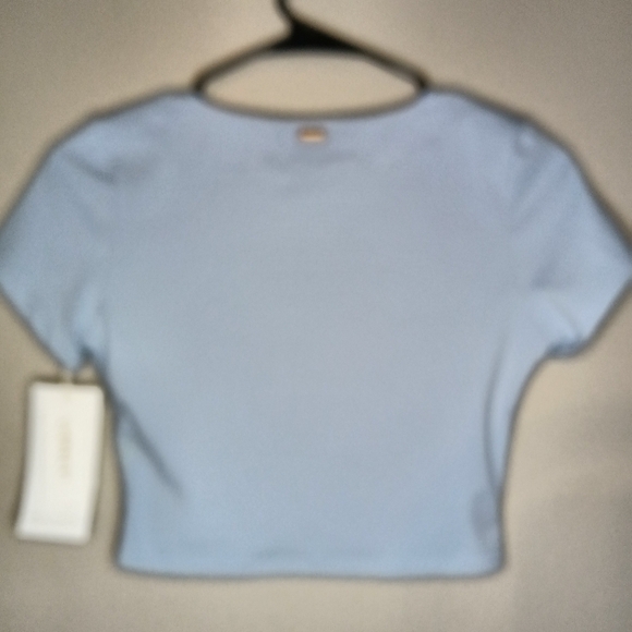 Anthropologie L*SPACE Warren Ruched Top Light Blue Size Medium - Picture 5 of 11